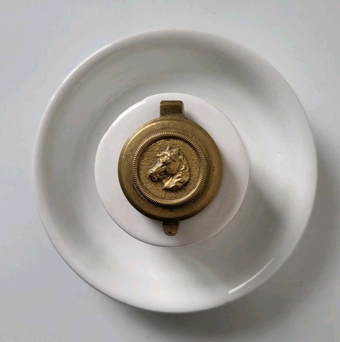 Rond encrier plume - rond,