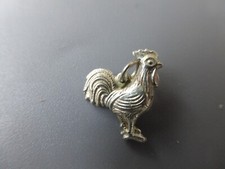 pendentif ancien coq argent poinçons 835 et orfèvre 0.65gr  1,5x1,5cm tbé