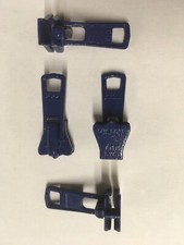 4 Curseurs Métal YKK BLEU VISLON 5 vs1 Fermeture éclaire largeur 2 mailles 5 mm 