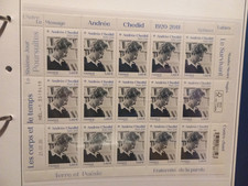 Feuillet 15 timbres Andrée Chedid N° Yvert 5388  Neufs luxe