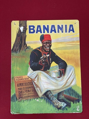 Plaque publicitaire banania - publicitaire,