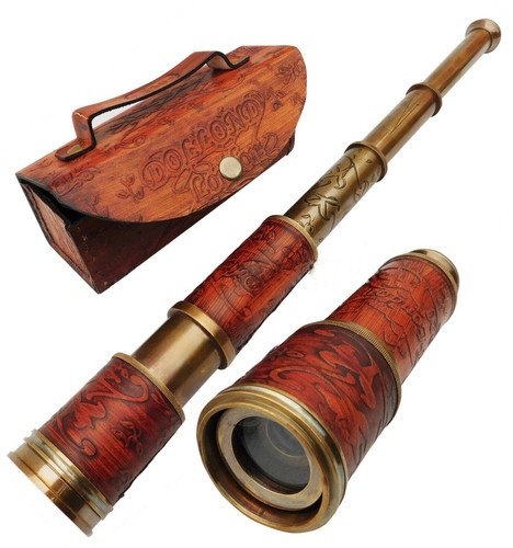 Télescope ancien laiton avec - ancien,