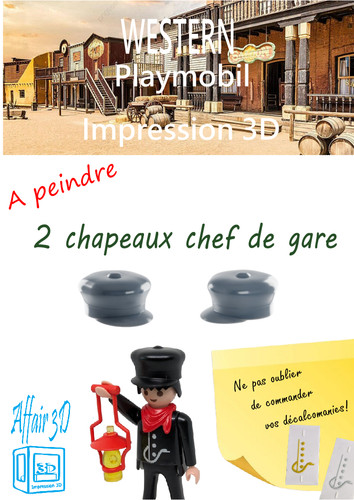 Custom western playmobil - custom, train