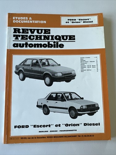 Rta ford escort orion diesel - orion,