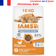 IAMS Advanced Nutrition - Croquettes Allégées-Adaptées aux Chats Stérilisés-10kg