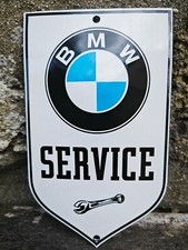 Plaque émaillée BMW SERVICE enamel sign no Alfa Roméo Audi Mercedes