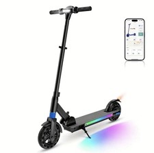 Trottinette Électrique Enfant Autonomie 20km 250W Hauteur Réglable Lumineuse