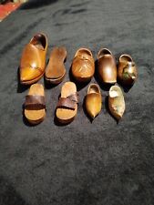 Lot De Sabots Bois Miniatures