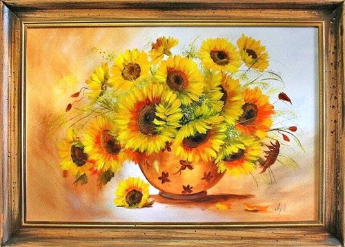 Tournesols peinture à - -,