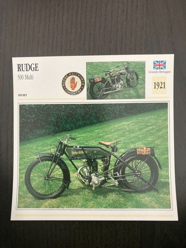 Carte fiche moto collection - carte,