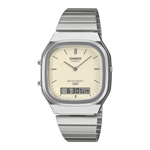 Casio montre argent analogique - casio,