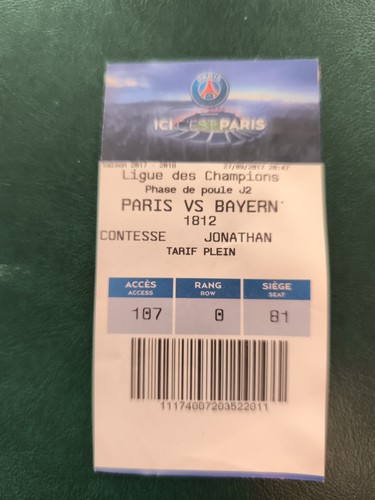 L1125 ancien billet football - -,