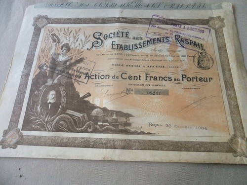 Titre action ancienne - action, ste