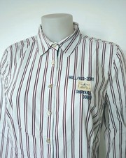 GAASTRA chemise Cintrée À Rayures Taille L Manches Longues 