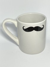 Graydon Hall Movember Handlebar Mustache Coffee Tea Mug White
