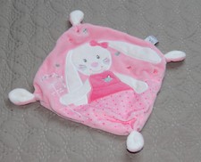 DOUDOU PLAT LAPIN ROSE ET