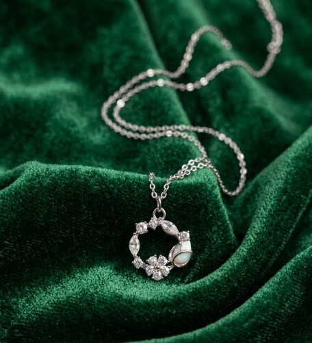 Collier pendentif tulipe - collier,