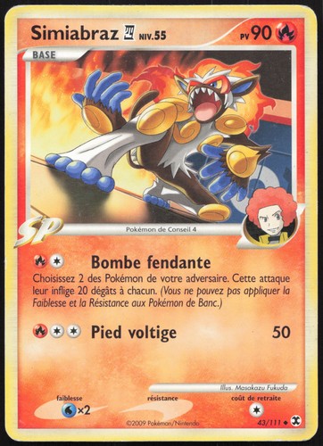 Carte pokémon simiabraz - carte,