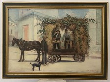 Le Toullec, le char du sabotier, la fête au village en Bretagne