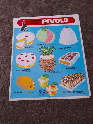 Plaque publicitaire desserts - publicitaire,