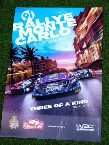 Affiche ème rallye monte - ème,
