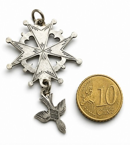 Croix huguenote argent