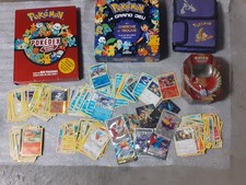 Lot POKEMON. Collection  Divers-Cartes+Boite+Jeu+Pokedex.Guide+Sacoche Gameboy 
