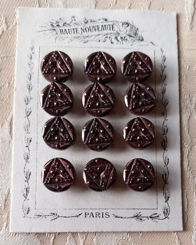 Anciens boutons verre sur - boutons,
