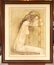 Jean Jansem NU A LA CHAISE