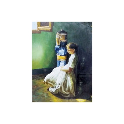 Peint main huile sur - la,