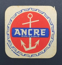 Ancien sous-bock bière ANCRE