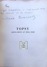 ENVOI AUTOGRAPHE Marie BONAPARTE Topsy Chow Chow au poil d'or 1937 EO RARE  58