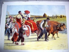 Lithographie Couleur- Une
