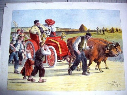 Lithographie couleur une - lithographie,