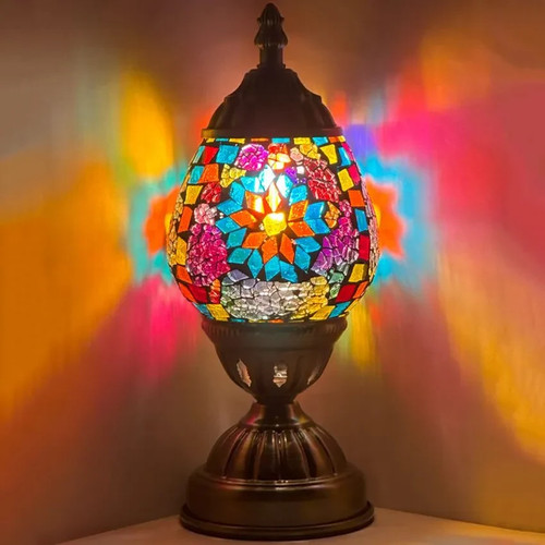 Lampe table verre gros - lampe,