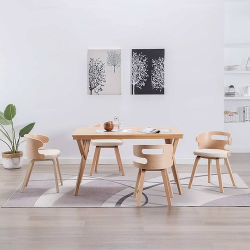 Bois courbé chaises à - 2x,