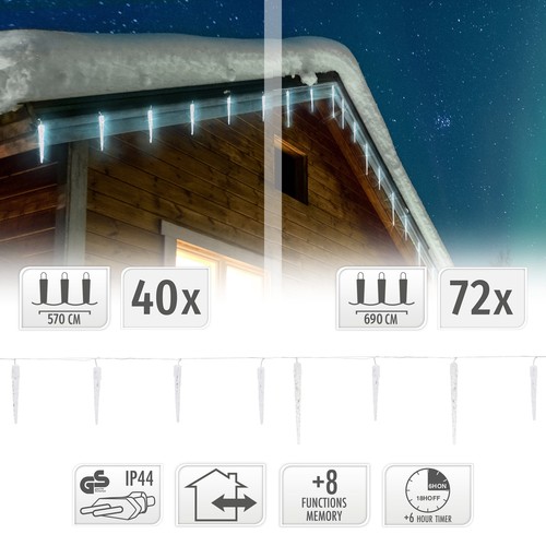 Guirlande lumineuse leds - lumineuse, 40/72