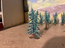 Plats d'étain - Petits soldats   :  Décor :  5 SAPINS DOUBLE