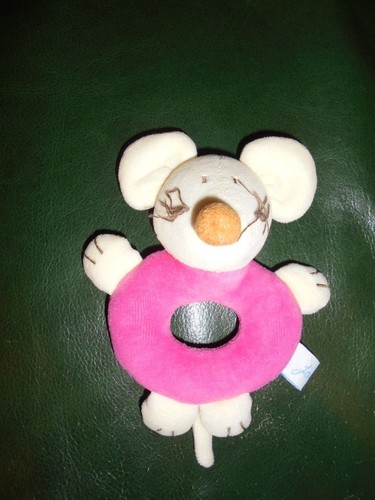 Doudou hochet grelot souris - hochet,