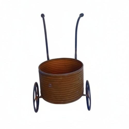 Chariot jardinière fer - jardinière, en