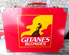 Valise Publicitaire Cigarettes GITANES BLONDES en tôle - Gauloises marlboro