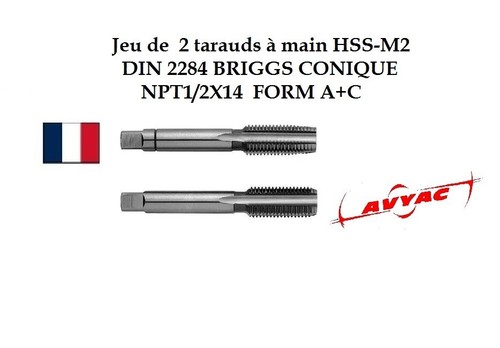 Jeu tarauds à main - ,