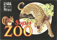 ALBUM AUTOCOLLANTS  PANINI SUPER ZOO ANIMAUX 74  1974  INCOMPLET