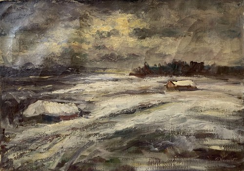 Tableau huile impressionniste - tableau,