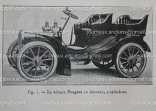 1903 LES VOITURES PEUGEOT - HOMMAGE À DE BISSCHOP - CARROSSERIE AUTOMOBILE