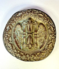 MÉDAILLON EN BRONZE DORÉ À