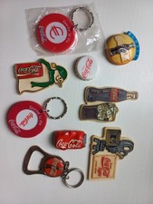 LOT PORTE CLES ET MAGNETTES PUBLICITAIRES COCA COLA