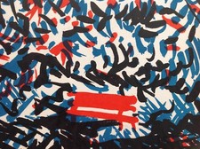 GIUSEPPE GUZZI BEPPE (1902-1982) Lithographie Originale Signée 1970 Abstrait