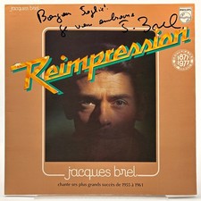 Jacques brel dédicace - brel, /
