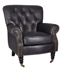 Bergère cuir véritable - bergère,